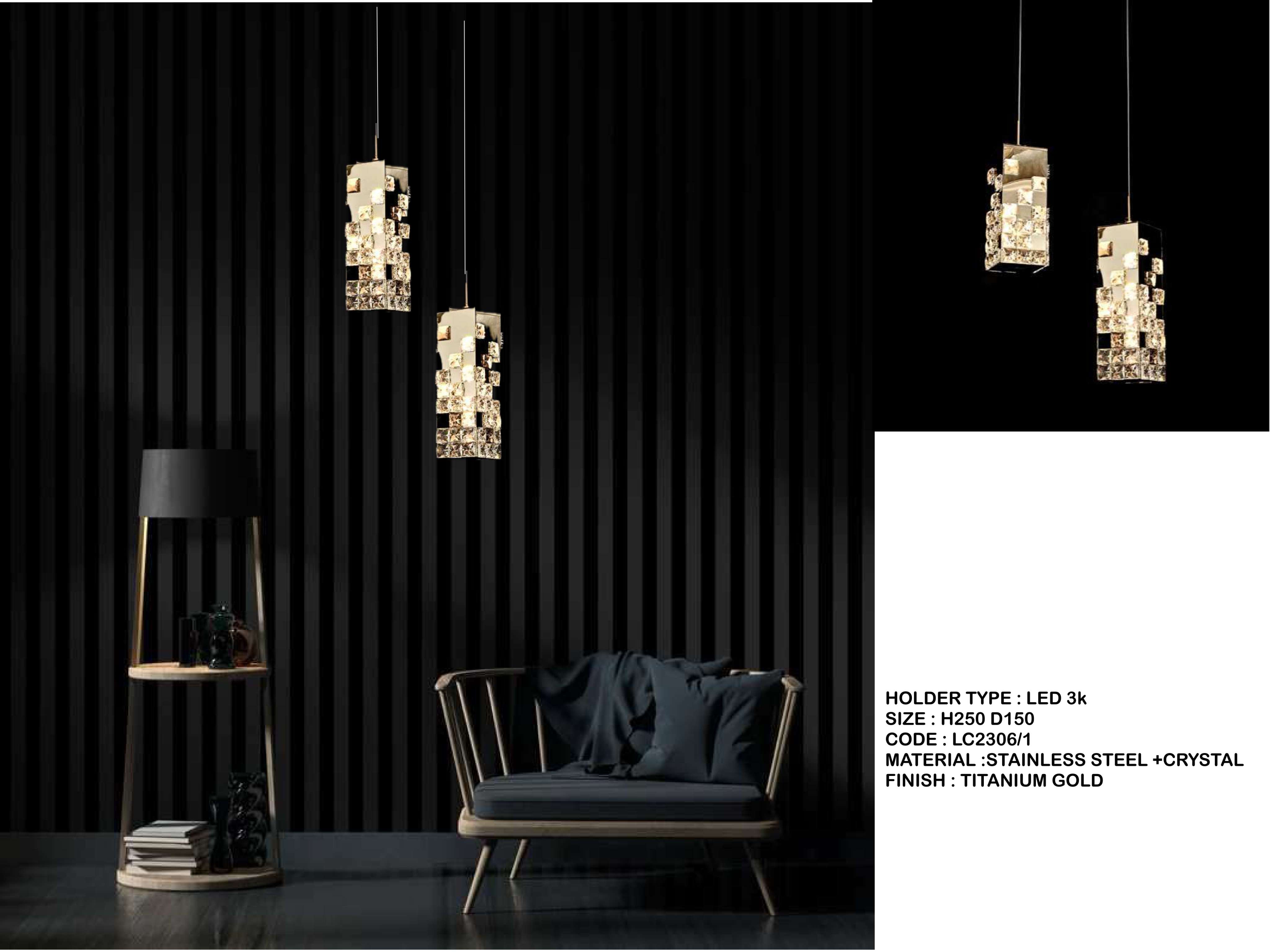 Beyond Lights - Crystal Pendant Light- LCHL